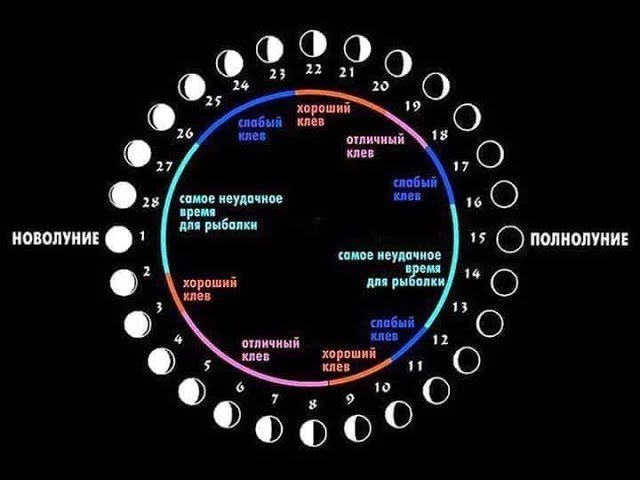 Лунный календарь рыбака на 2020 года